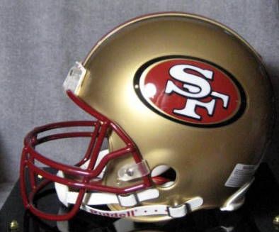 JERRY RICE 3 TIME SUPER BOWL CHAMPION SIGNED HELMET- UPPER DECK