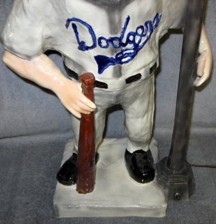 50's BROOKLYN DODGERS GIBBS-CONNER MASCOT LAMP