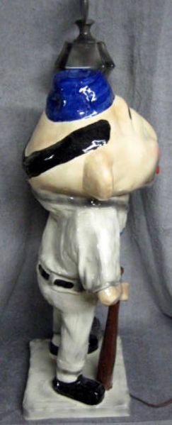50's BROOKLYN DODGERS GIBBS-CONNER MASCOT LAMP