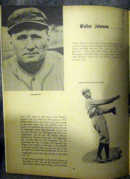 1953 WASHINGTON NATIONALS YEARBOOK