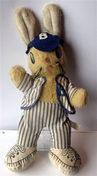 VINTAGE BROOKLYN DODGERS BUNNY RABBIT DOLL