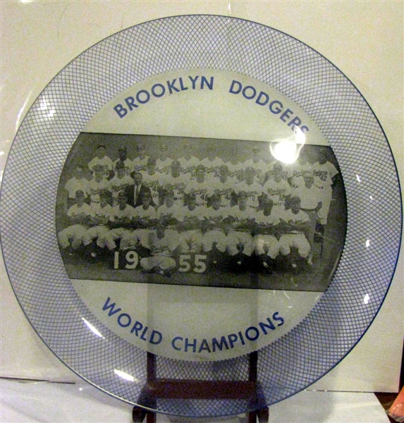 1955 BROOKYLN DODGERS CHARGER PLATE