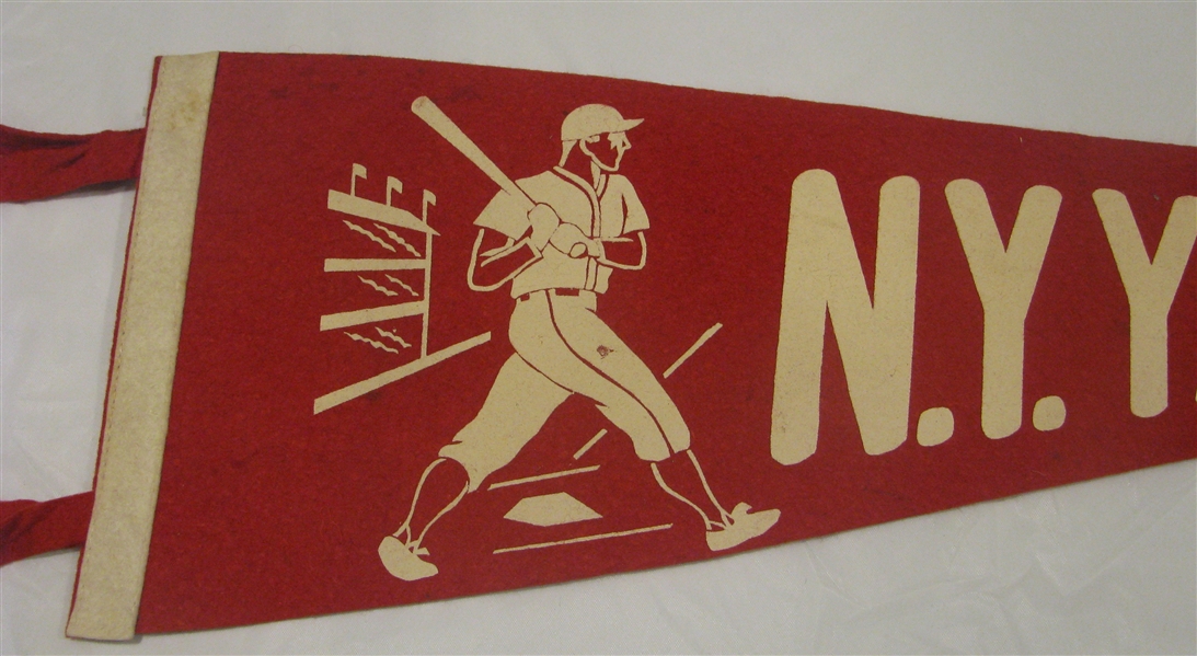 30's NEW YORK YANKEES 3/4 SIZE PENNANT
