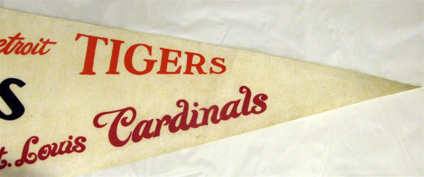 1968 WORLD SERIES PENNANT - TIGERS VS CARDINALS
