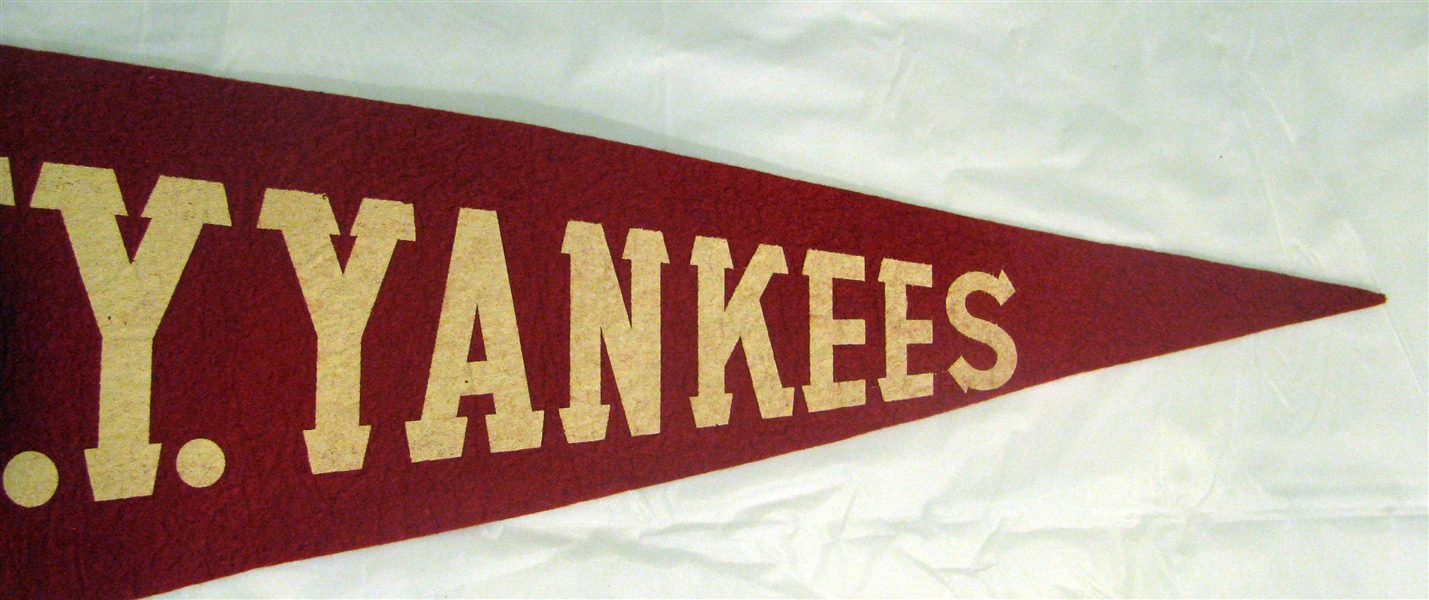 1949 NEW YORK YANKEES SCOLL PENNANT