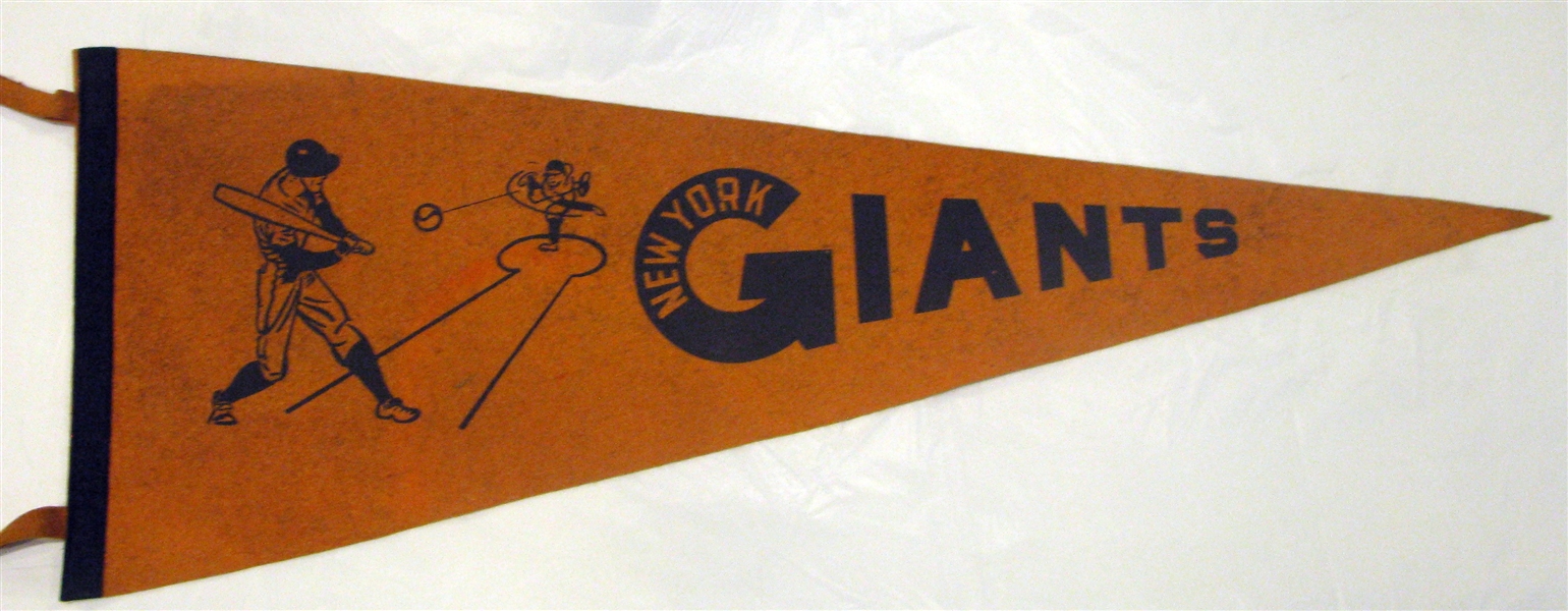 40's NEW YORK GIANTS PENNANT- RARE!
