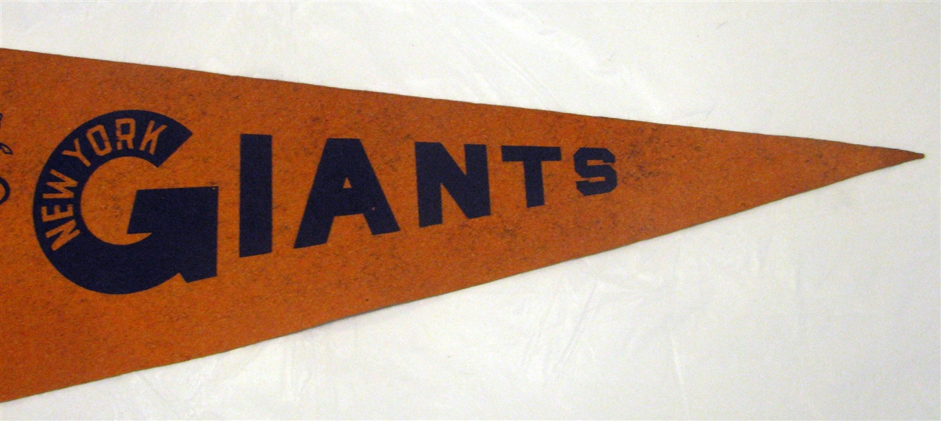 40's NEW YORK GIANTS PENNANT- RARE!