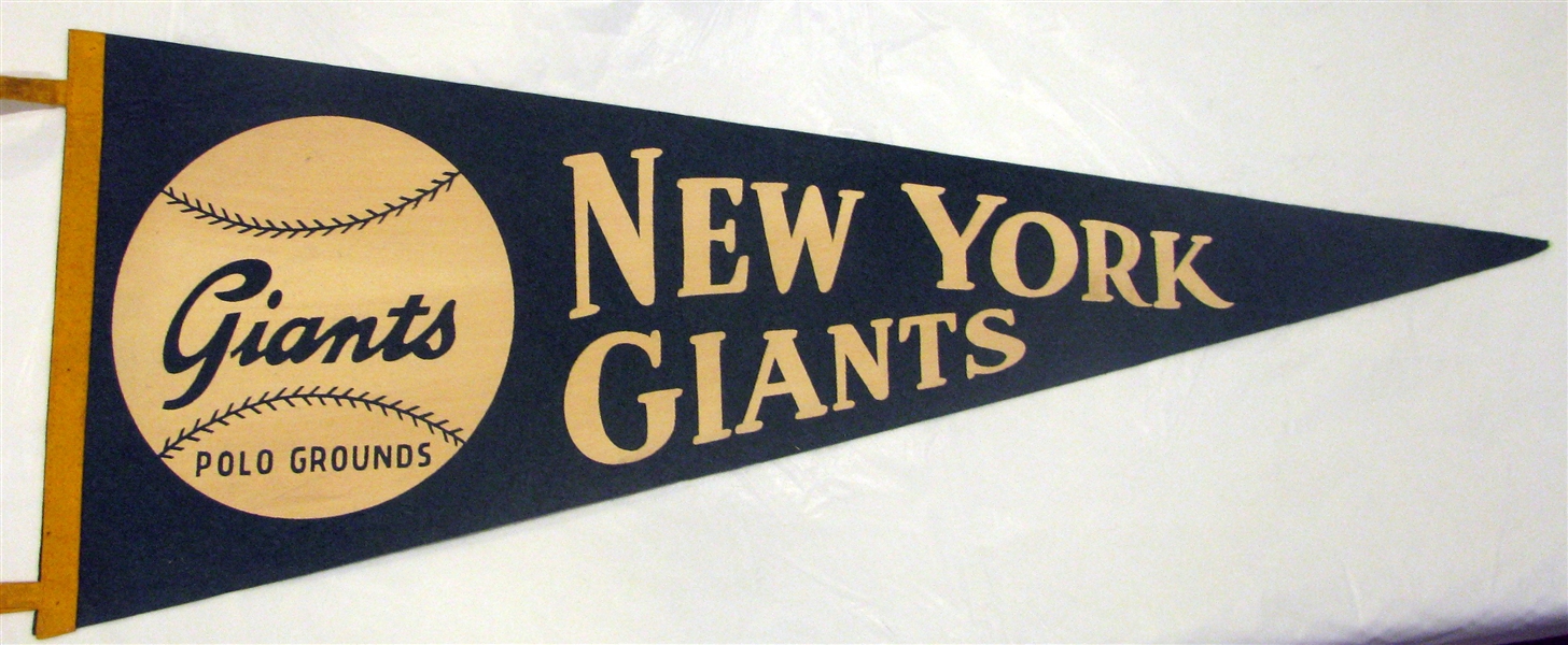 40's NEW YORK GIANTS PENNANT - POLO GROUNDS