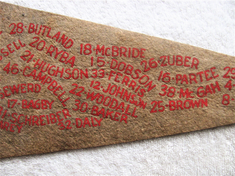 1946 BOSTON RED SOX TEAM PLAYER PENNANT - A.L. CHAMPIONSHIP YEAR