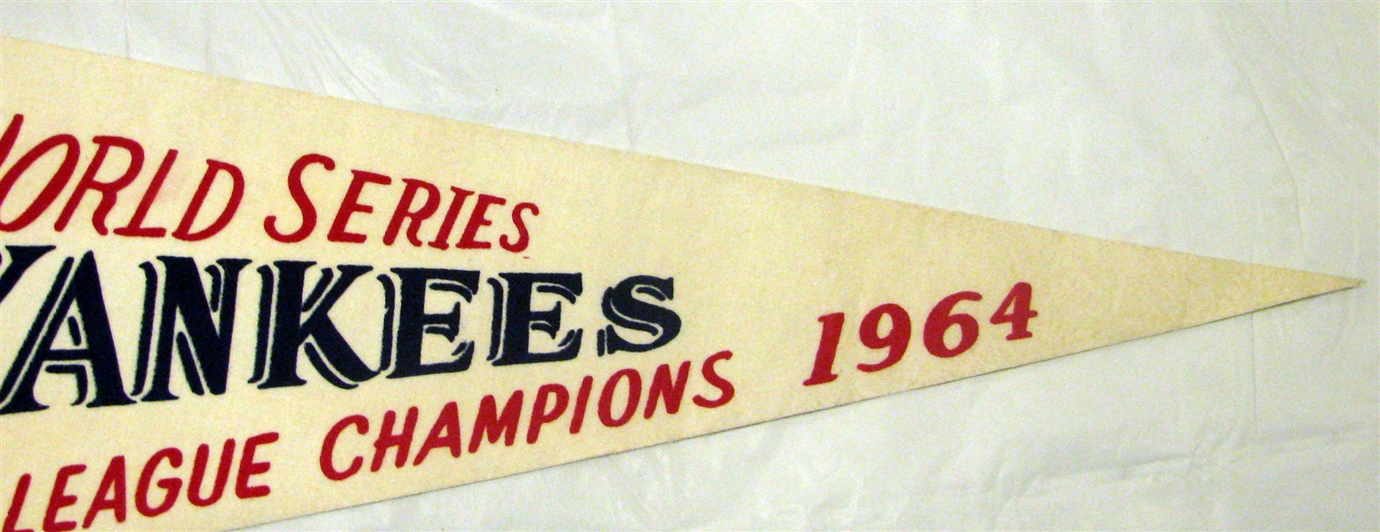 1964 NEW YORK YANKEES WORLD SERIES PENNANT