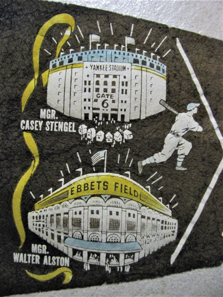 1955 BROOKLYN DODGERS/ NEW YORK YANKEES WORLD SERIES PENNANT