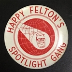 50s HAPPY FELTONS SPOTLIGHT GANG PIN- BROOKLYN DODGERS