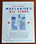 1948 MAX LANIERS ALL STARS "BARNSTORMING PROGRAM