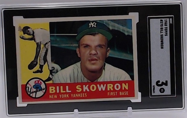 1960 TOPPS BILL SKOWRON #370 SGC 3