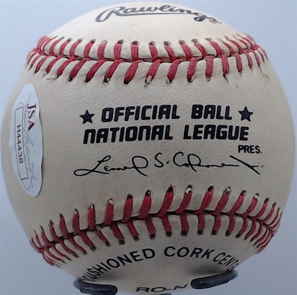 BOBBY VALENTINE SIGNED BALL W/ JSA COA