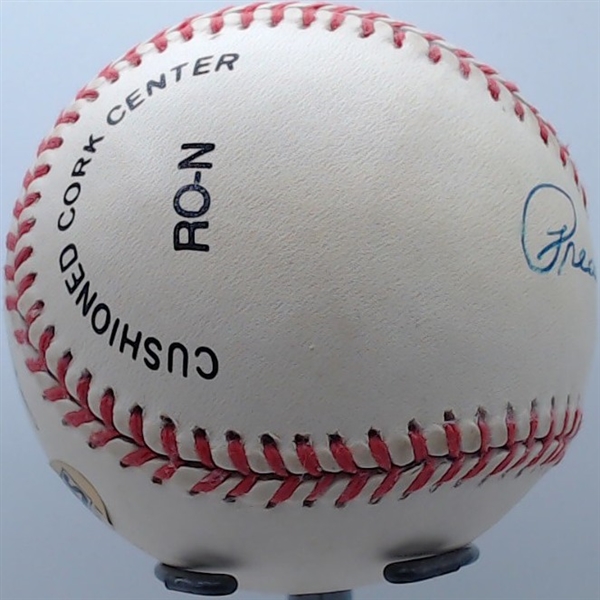 PREACHER ROE SIGNED BASEBALL CAS AUTHENTICATED