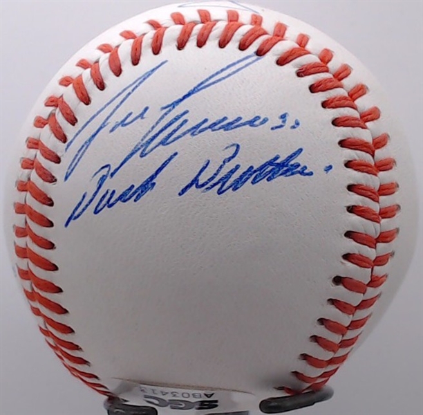 JOSE CANSECO/MARK MCGUIRE BASH BROTHERS SIGNED BASEBALL