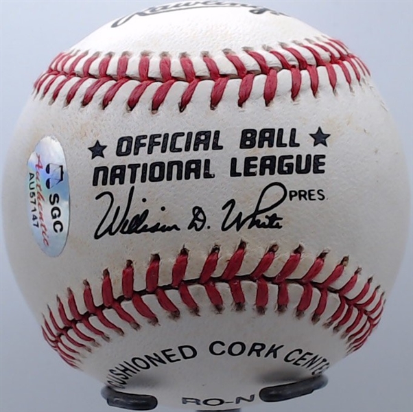 FRANK THOMAS (METS)SIGNED BASEBALL W/SGC COA