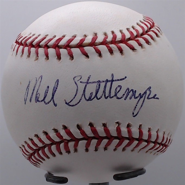 MEL STOTTLEMYRE AUTOGRAPHED BALL W/ CAS COA