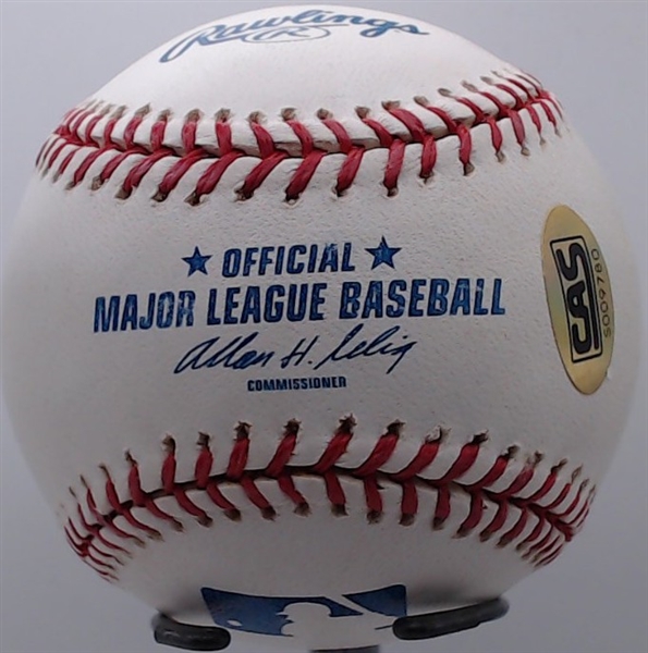 MEL STOTTLEMYRE AUTOGRAPHED BALL W/ CAS COA