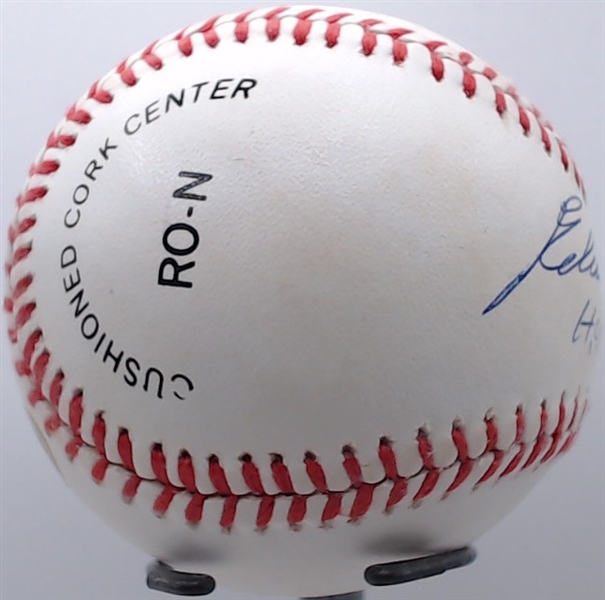 EDDIE MATTHEWS SIGNED BASEBALL W/CAS COA
