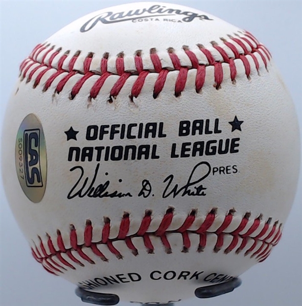 JOE MORGAN AUTOGRAPHED BASEBALL W/ CAS COA