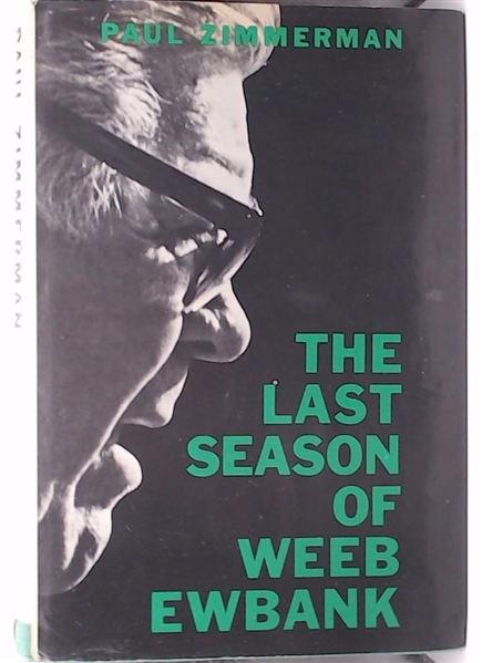 WEEB EWBANK AUTOGRAPHED BOOK W/ CAS COA