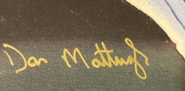DON MATTINGLY SIGNED POSTER w/JSA COA