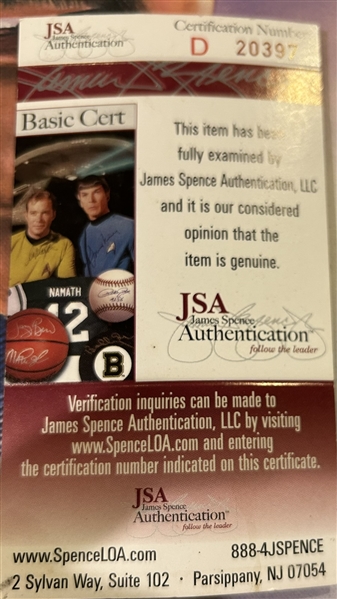 DON MATTINGLY SIGNED POSTER w/JSA COA