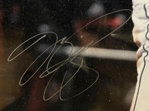 MIKE PIAZZA SIGNED FRAMED PHOTO w/STEINER