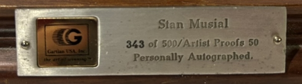 1991 STAN MUSIAL GARTLAND ARTIST PROOF SIGNED PEWTER STATUE