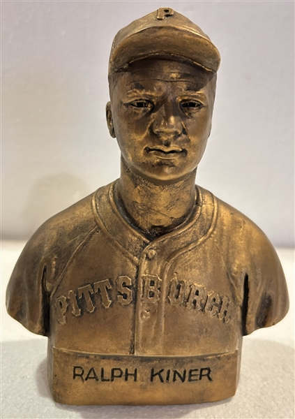 VINTAGE RALPH KINER CHALKWARE STATUE / BUST - RARE