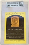 CHARLIE GEHRINGER SIGNED "HOF" POSTCARD w/CAS