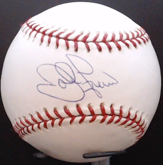 JOHN FRANCO AUTOGRAPHED BASEBALL W/CAS COA