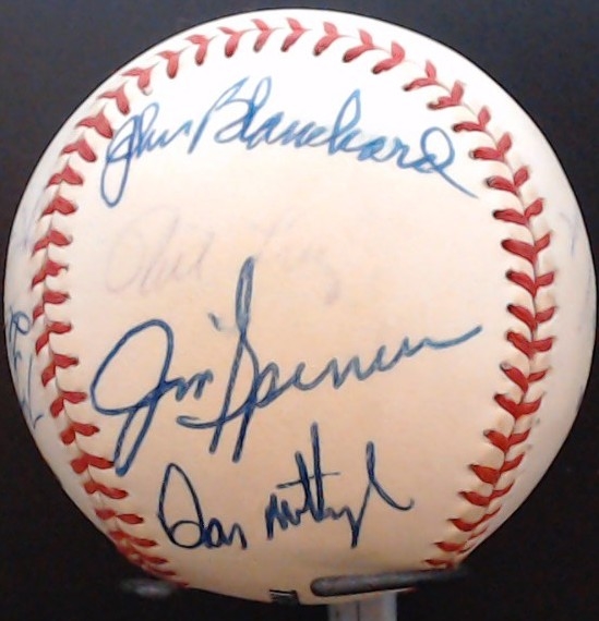 12 YANKEES GREATS SIGNED BASEBALL W/CAS COA