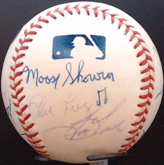 12 YANKEES GREATS SIGNED BASEBALL W/CAS COA