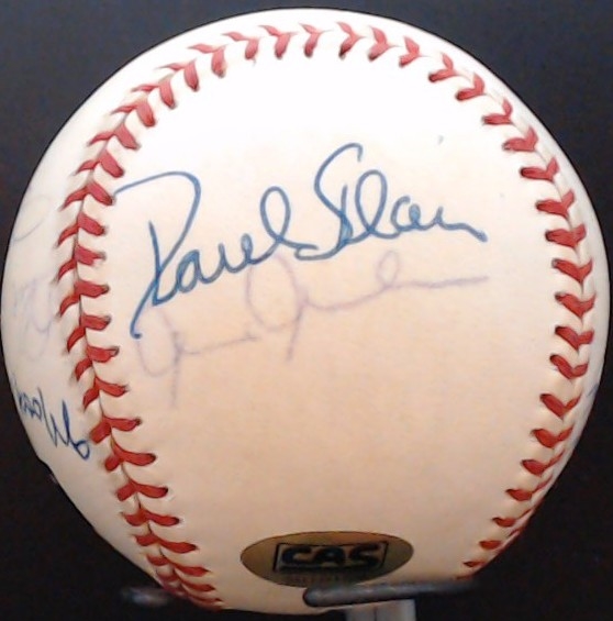 12 YANKEES GREATS SIGNED BASEBALL W/CAS COA