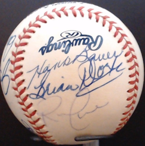 12 YANKEES GREATS SIGNED BASEBALL W/CAS COA