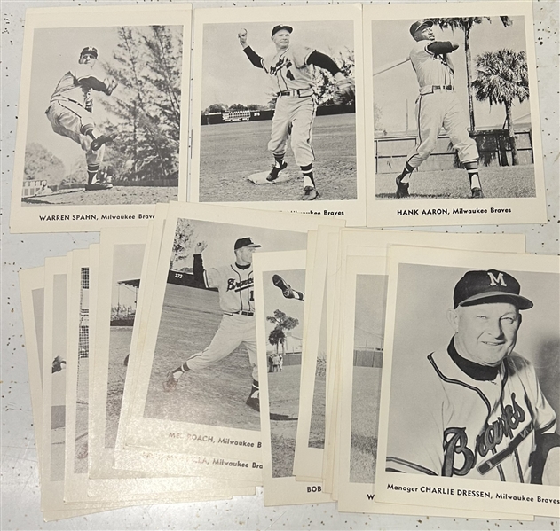 1960 MILWAUKEE BRAVES PICTURE PACK PHOTOS- 24