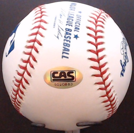 TROY GLAUS SIGNED BASEBALL W/CAS COA