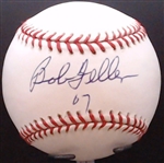 BOB FELLER AUTOGRAPHED BALL W/ CAS COA