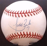 TODD ZEILE SIGNED BASEBALL W/CAS COA