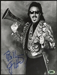 JIMMY HART SIGNED PHOTO W/CAS COA  WWF WCW NWO