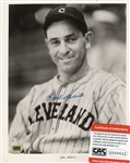 EARL AVERILL SIGNED PHOTO W/CAS COA