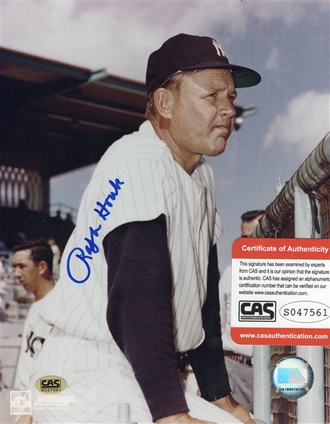 RALPH HOUK SIGNED PHOTO W/CAS COA