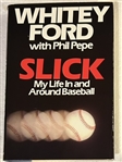 WHITEY FORD SIGNED BOOK "SLICK" w/CAS COA