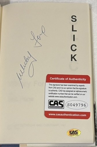 WHITEY FORD SIGNED BOOK SLICK w/CAS COA