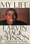 MAGIC JOHNSON SIGNED BOOK "MAGIC" w/JSA COA