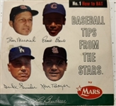 1962 "BASEBALL TIPS" RECORD w/MUSIAL, BANKS, SNIDER & BOYER
