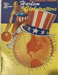 1956 HARLEM GLOBETROTTERS PROGRAM w/TICKET STUB